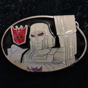Decepticon Enamel Belt Buckle - Black, White, Red